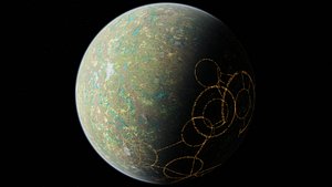 8K Fictional  Megacity Planet 7 3D model