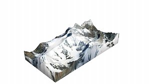 Ismail Samani Peak Mountain 3D model