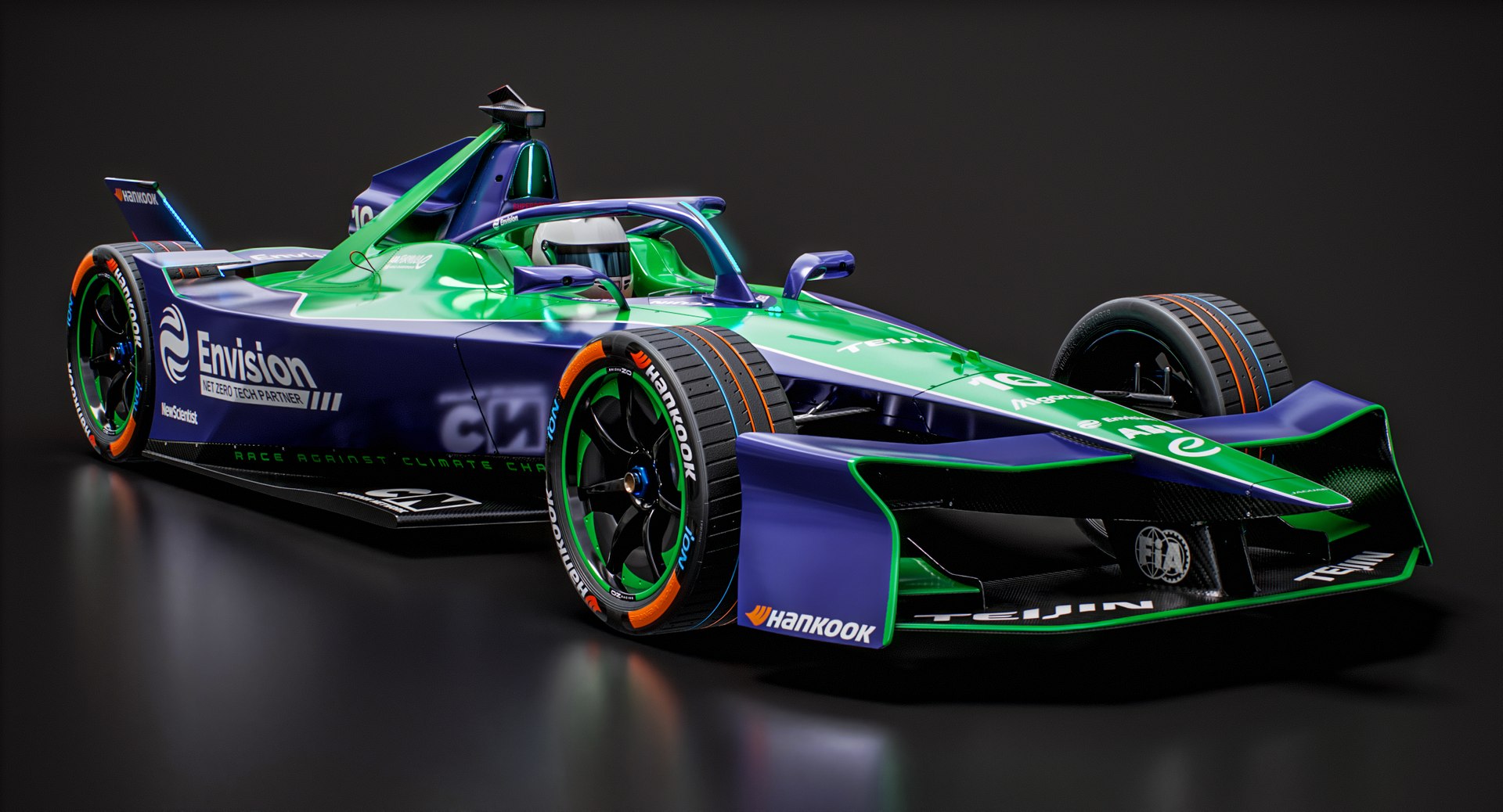 Envision Racing Formula E Team 2025 Gen3 Evo Race Car 3D