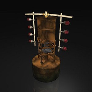 3d model warning bouy