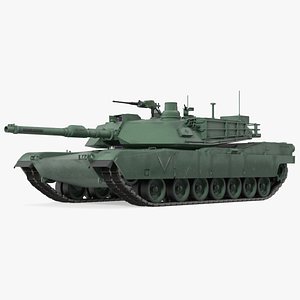 Toy M1 Abrams 2 Green 3D model