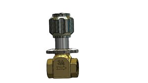 Water tap concel stop cock 3 4 in escoo flat 3D model