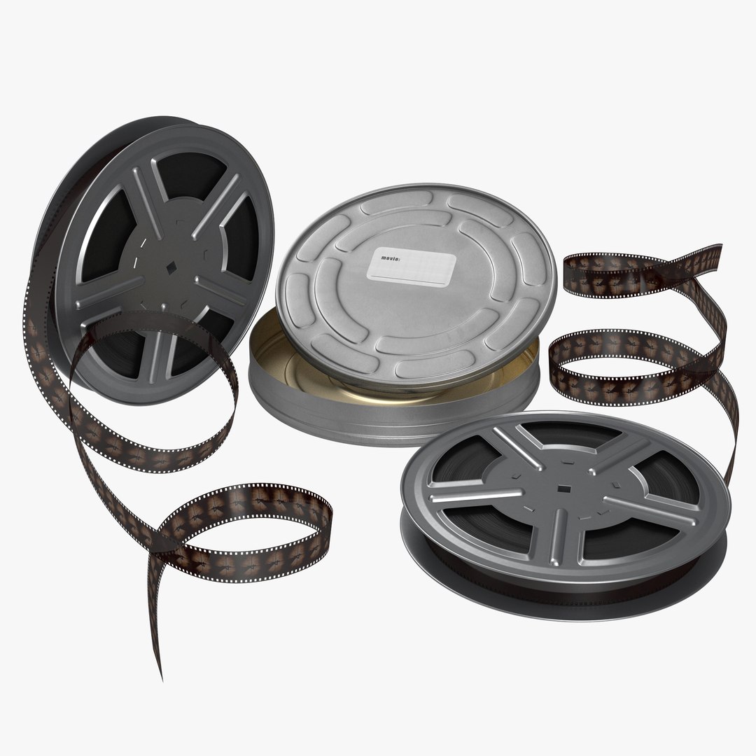 Video Film Reel 3D Models Set 2 3D model preview