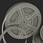 Video Film Reel 3D Models Set 2