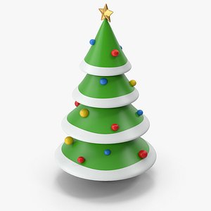 Cartoony Christmas Tree 3D model