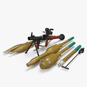 Arma de jogo portátil de lançador de mísseis RPG-7 AAA Modelo 3D $39 -  .unknown .upk .3ds .fbx .max .obj - Free3D