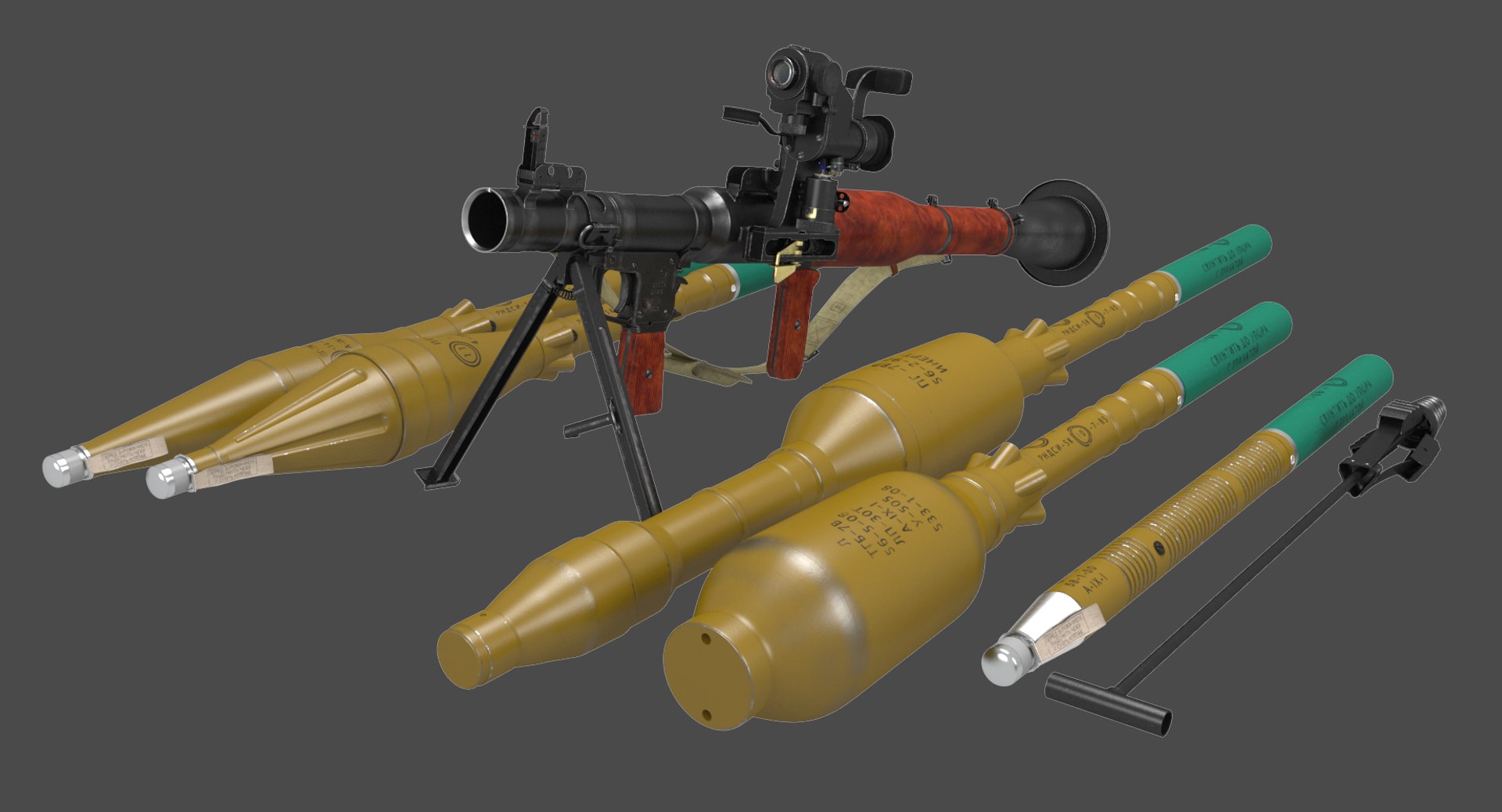 フルスクラッチ RPG-7 ロケットランチャー 3Dプリンター 成形 G フルスクラッチ RPG-7 ロケットランチャー 3Dプリンター 成形 G