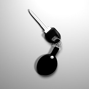 3d car key model