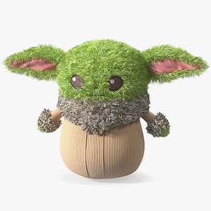 Grogu Star Wars Plush Toy 3D