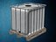 Pallet with container