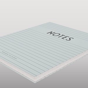 Minimalist Blue Notebook