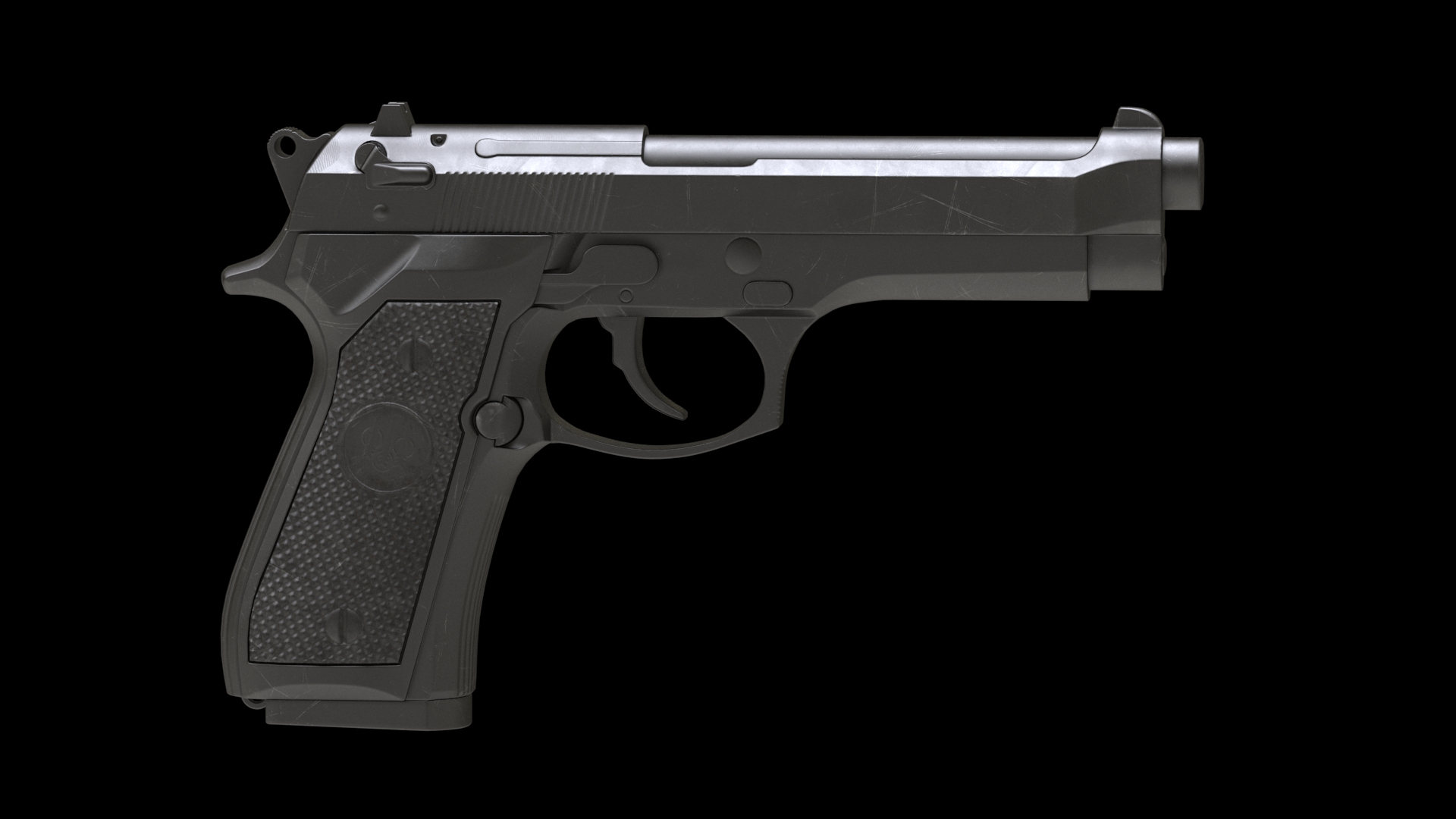 Beretta 92 Low Poly Model - TurboSquid 1793213