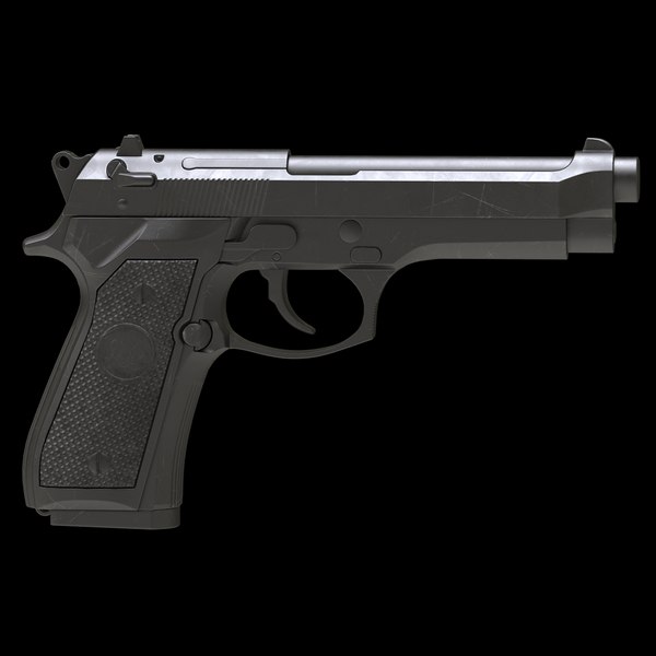 Beretta 92 Low Poly model