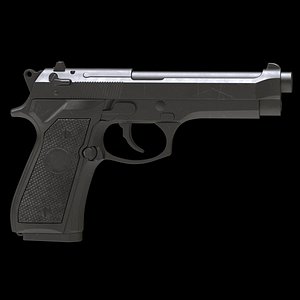 Beretta 92 Low Poly