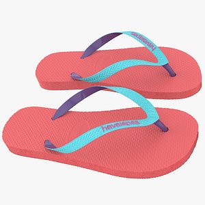 havaianas sandals 2 3d model