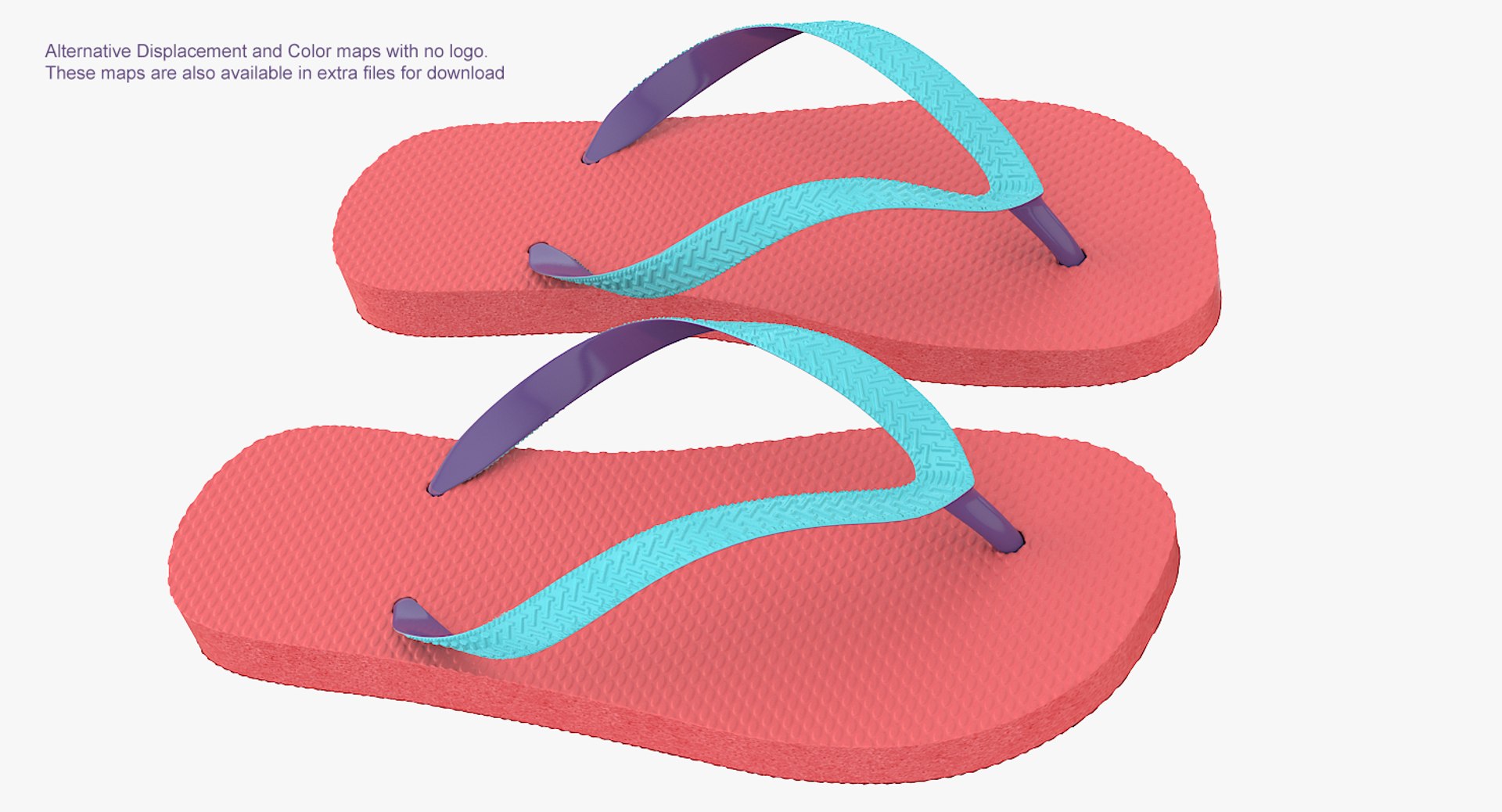 havaianas sandals 2 3d model