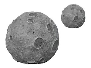 Moon Planet Surface 3D Model