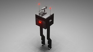 3D model Low Poly Robot
