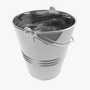 3d bucket water model