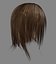 女性头发lowpoly 3种颜色