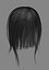 女性头发lowpoly 3种颜色