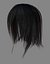 女性头发lowpoly 3种颜色