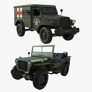 army truck and army jeep