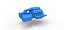 Motor Diecast V8 com duplo Supercharger Escala 1 a 25