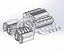 Motor Diecast V8 com duplo Supercharger Escala 1 a 25