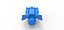 Motor Diecast V8 com duplo Supercharger Escala 1 a 25
