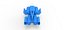 Motor Diecast V8 com duplo Supercharger Escala 1 a 25
