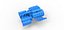 Motor Diecast V8 com duplo Supercharger Escala 1 a 25