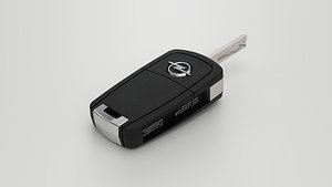 3D Opel Car Key Model - Remote Key Controller model