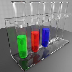 3D test tube model