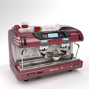 La spaziale Coffee Machine Burgunby 2 group