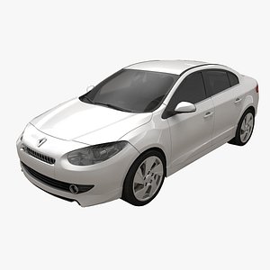 renault fluence gt rigged car 3d max