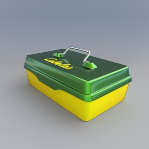 3d model metal lunch box