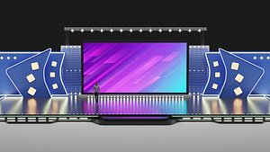 Entertainment Concert Event Stage 3D Model