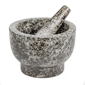 granite mortar science pestle 3D