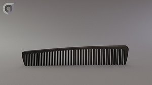 haircomb modeled rendering obj