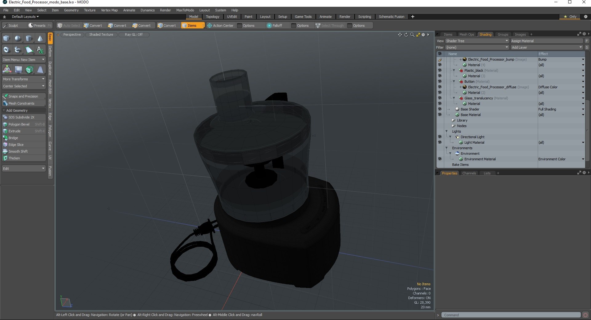 Electric Food Processor 3D model - TurboSquid 2134063