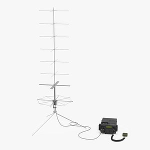 Portable Tactical Transceiver with Circular Polarized Antenna
