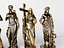 Kollektion klassischer Bronze- und Marmorstatuen