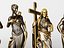 Kollektion klassischer Bronze- und Marmorstatuen