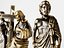 Kollektion klassischer Bronze- und Marmorstatuen