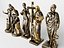 Kollektion klassischer Bronze- und Marmorstatuen