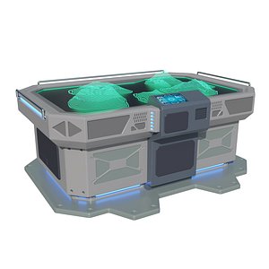 Sci-Fi Hologram Table 3D model