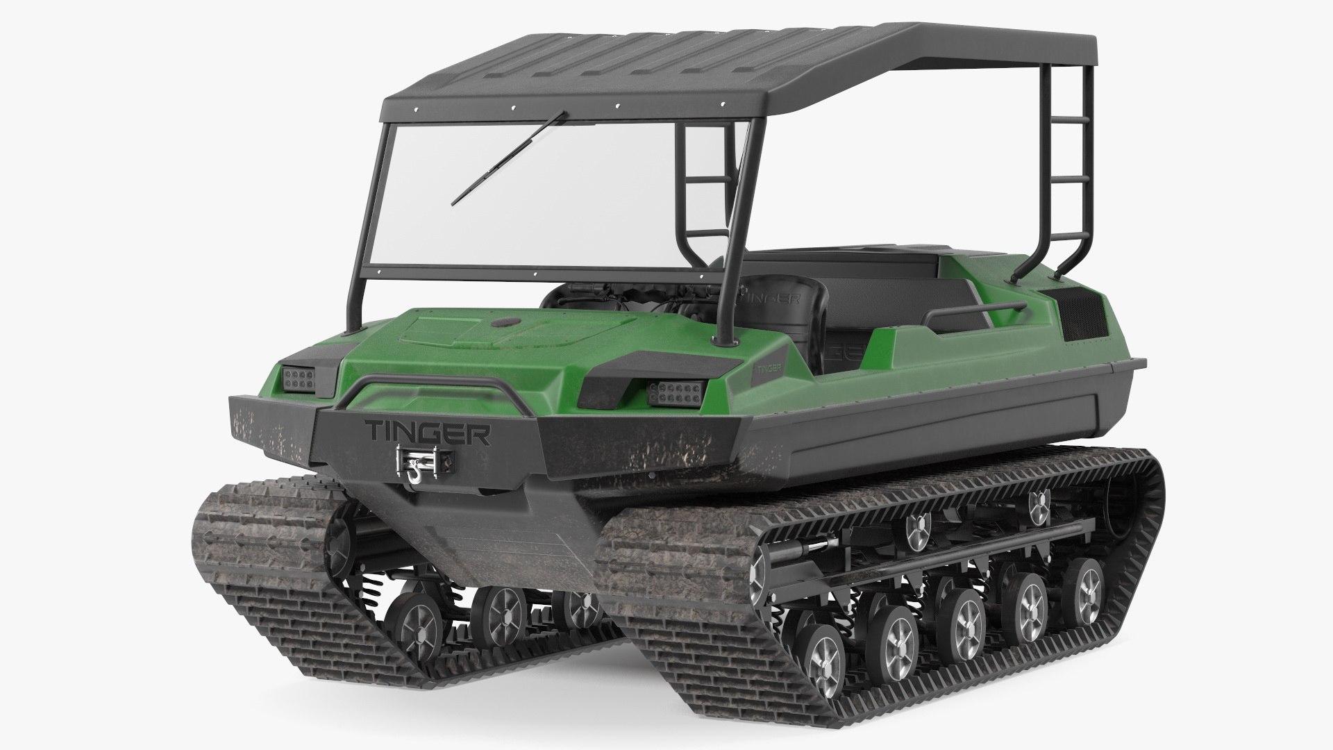 ATV Tinger Track Dirty 3D model preview