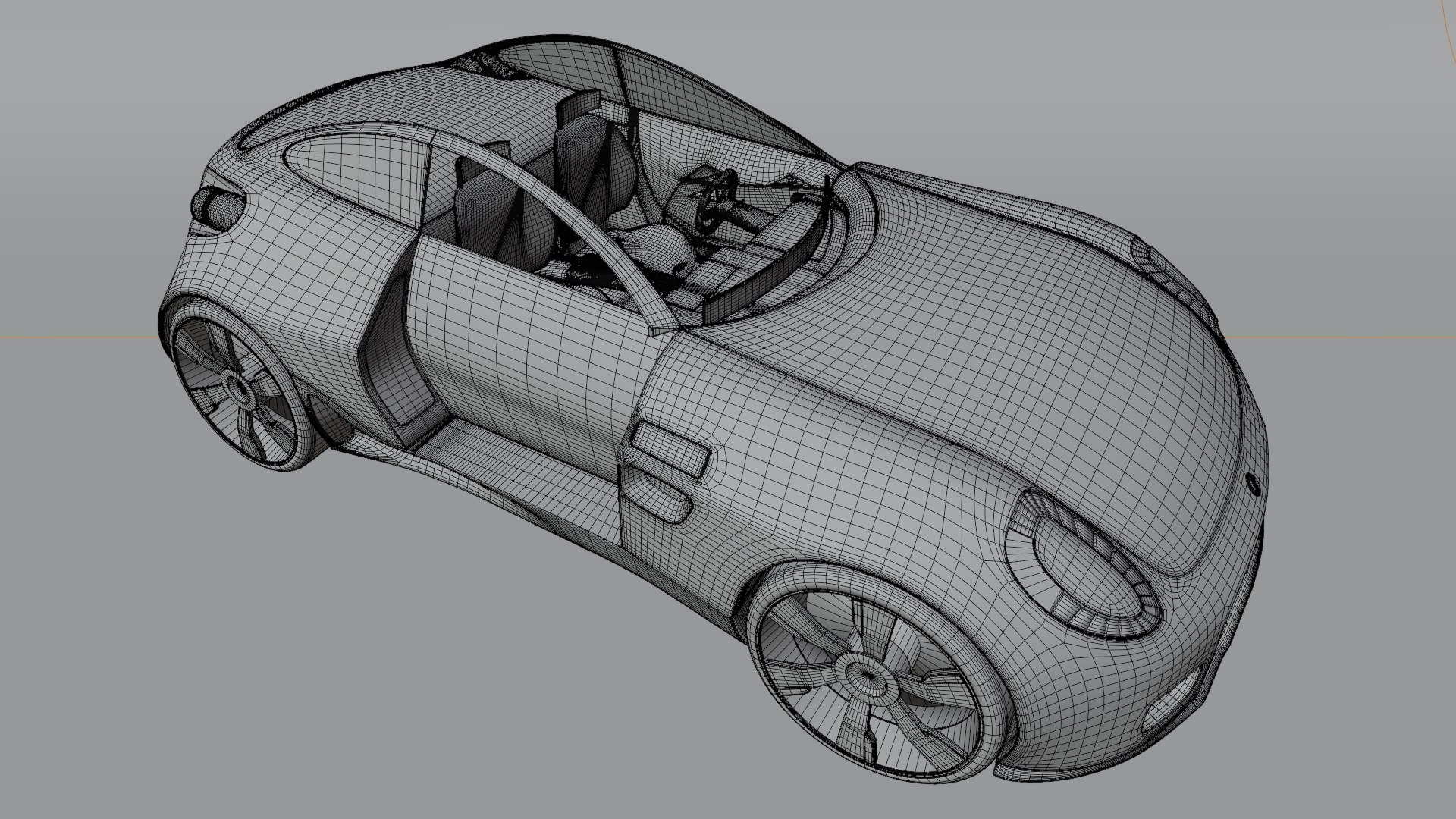 Concept Styled Coupe 1 Interior Version 3D Model - TurboSquid 2640220