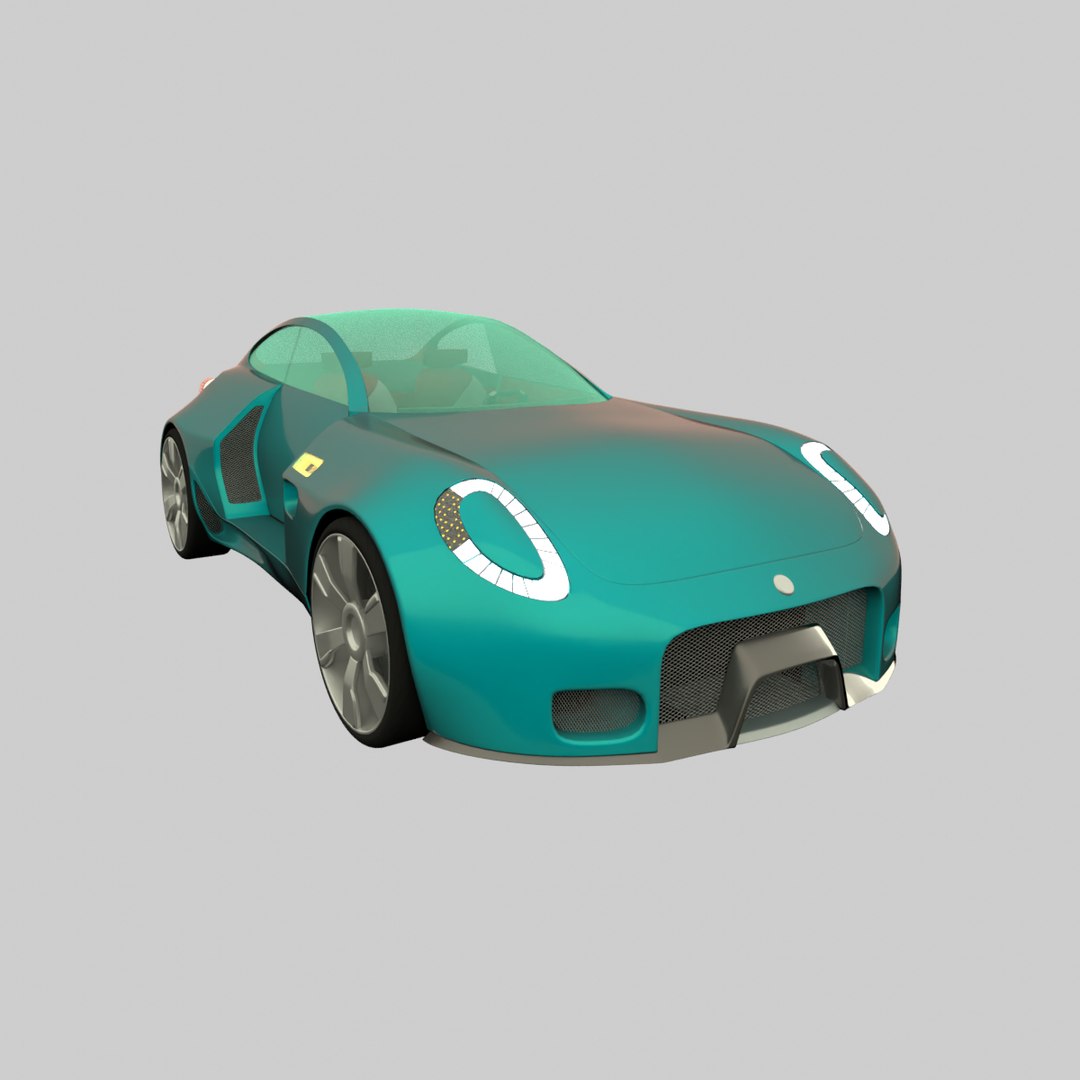 Concept Styled Coupe 1 Interior Version 3D Model - TurboSquid 2640220